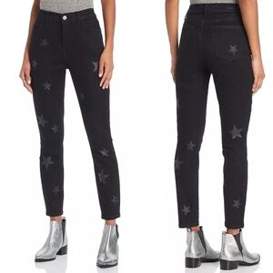Current Elliot High-Rise Stiletto Skinny Jeans with Stars